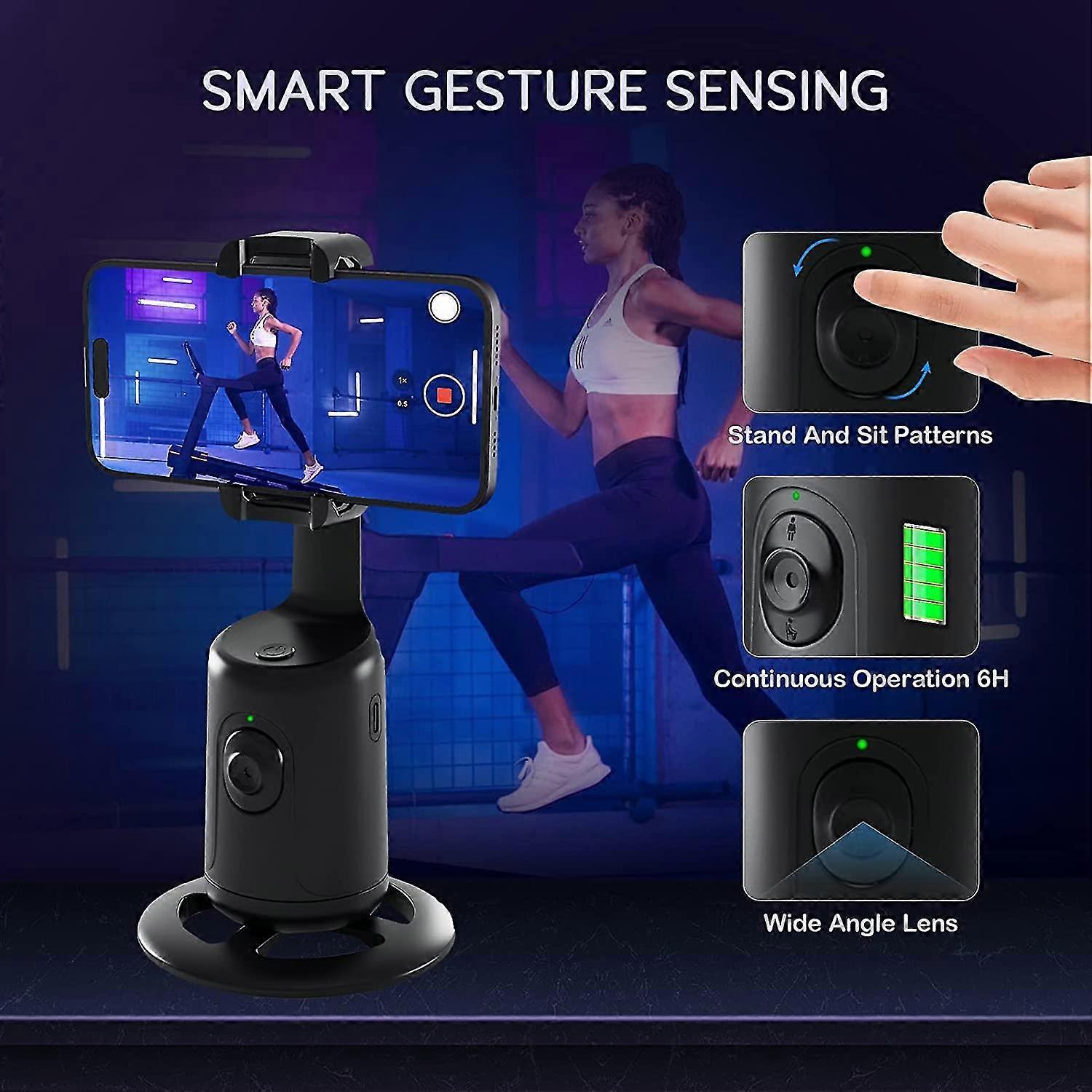 TRIPODE SEGUIMIENTO FACIAL AUTOMATICO NEGRO