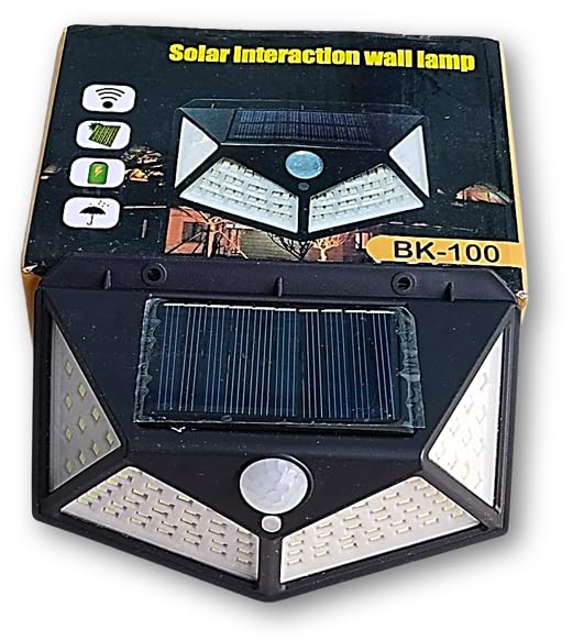 LAMPARA SOLAR IMPERMEABLE CON SENSOR