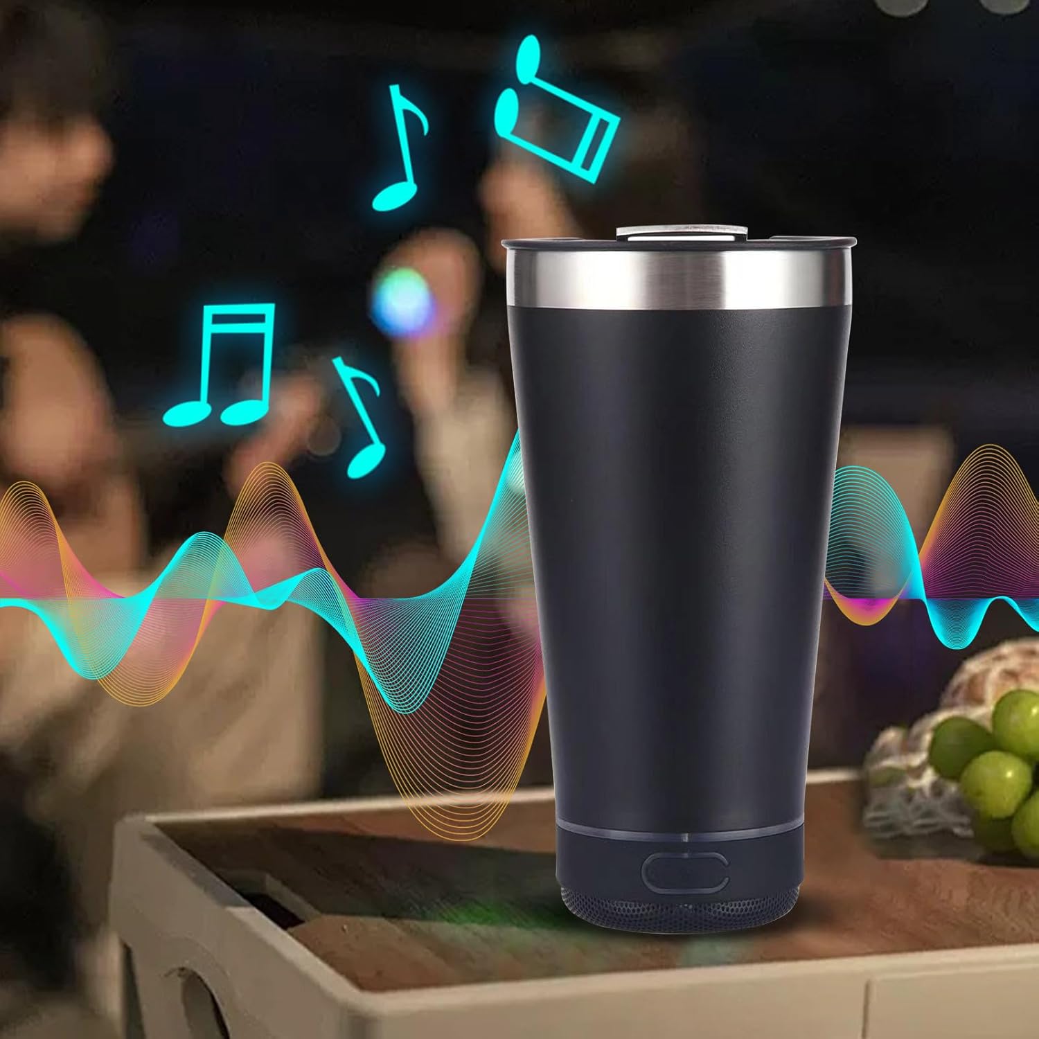 VASO CON BOCINA